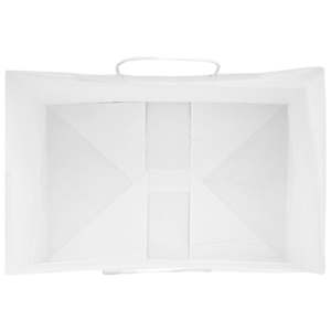 Papírové sáčky 250 ks s uchy bílé 32x22x24 cm - obrázek 8
