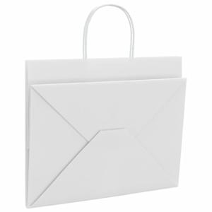 Papírové sáčky 250 ks s uchy bílé 32x22x24 cm - obrázek 9