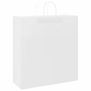 Papírové tašky 250 ks s uchy bílé 45x17x48 cm - obrázek 3