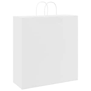 Papírové tašky 250 ks s uchy bílé 45x17x48 cm - obrázek 7