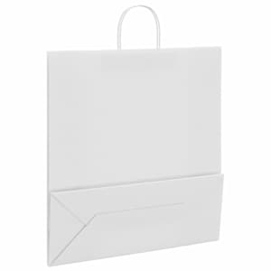 Papírové tašky 250 ks s uchy bílé 45x17x48 cm - obrázek 9