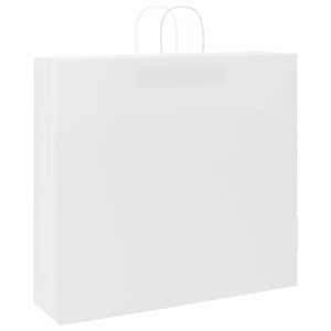 Papírové tašky 250 ks s uchy bílé 54x15x49 cm - obrázek 3
