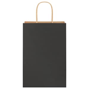 Papírové tašky 50 ks s uchy černé 21x11x31 cm - obrázek 5