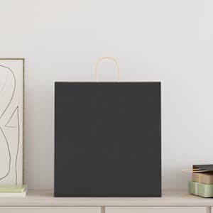 Papírové tašky 50 ks s uchy černé 45x17x48 cm - obrázek 3
