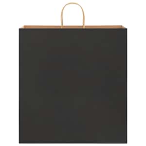 Papírové tašky 50 ks s uchy černé 45x17x48 cm - obrázek 5