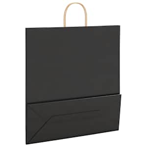 Papírové tašky 50 ks s uchy černé 45x17x48 cm - obrázek 9