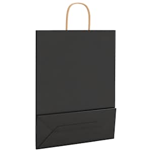 Papírové tašky 250 ks s uchy černé 32x12x42 cm - obrázek 9