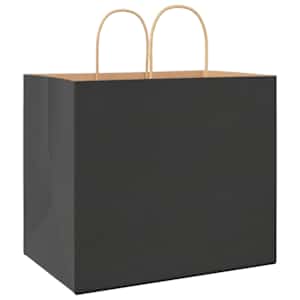 Papírové sáčky 250 ks s uchy černé 32x22x28 cm - obrázek 7