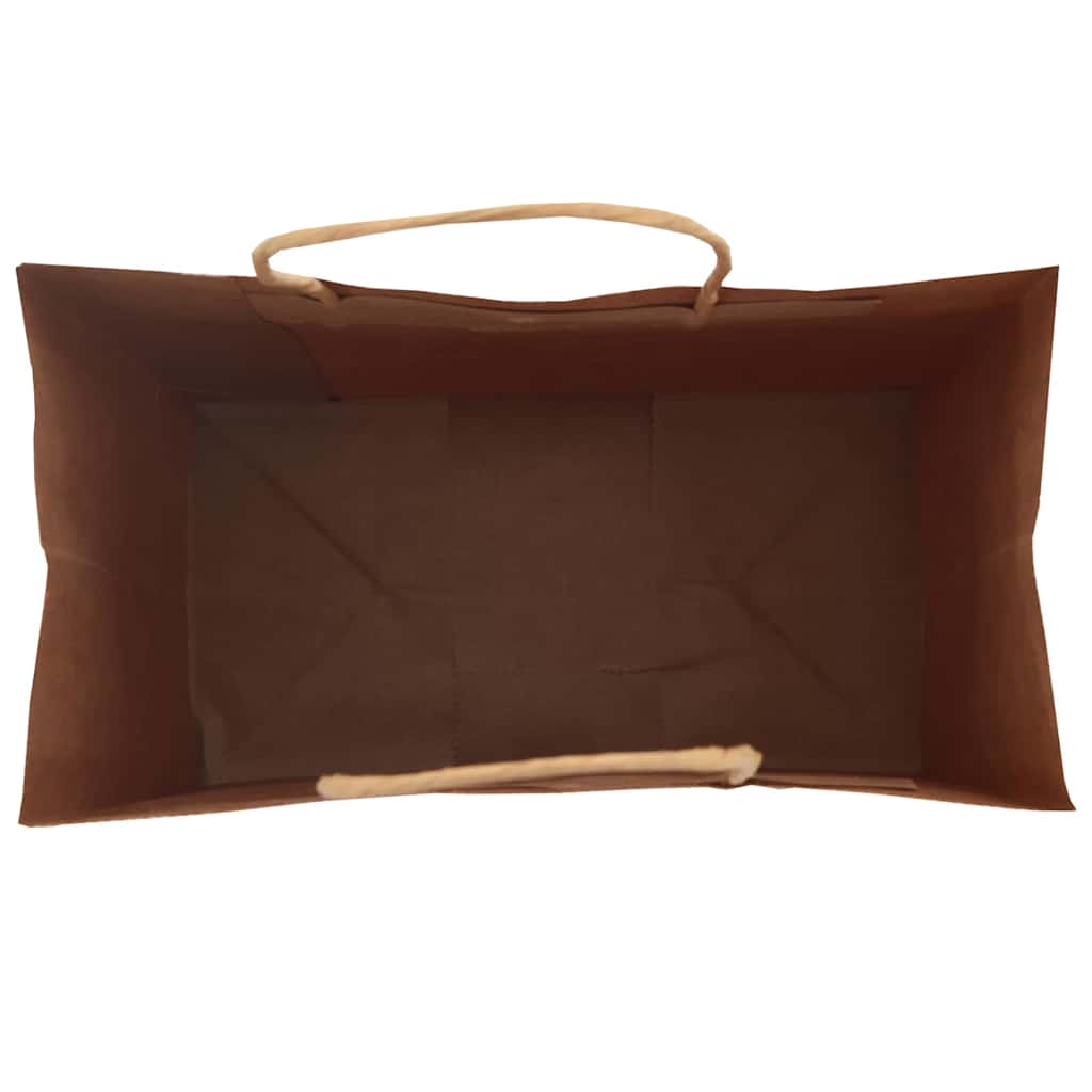 50 db kék papírzacskók fogantyúkkal 15x8x21 cm 