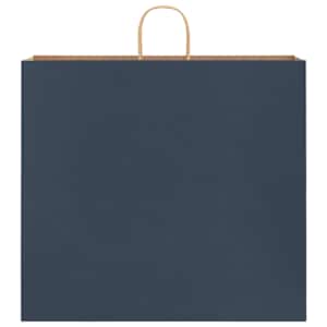 Papírové tašky 250 ks s uchy Modrá 54x15x49 cm - obrázek 5