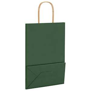 Papírové tašky 250 ks s uchy zelené 21x11x31 cm - obrázek 9