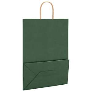 Papírové tašky 250 ks s uchy zelené 32x17x44 cm - obrázek 9