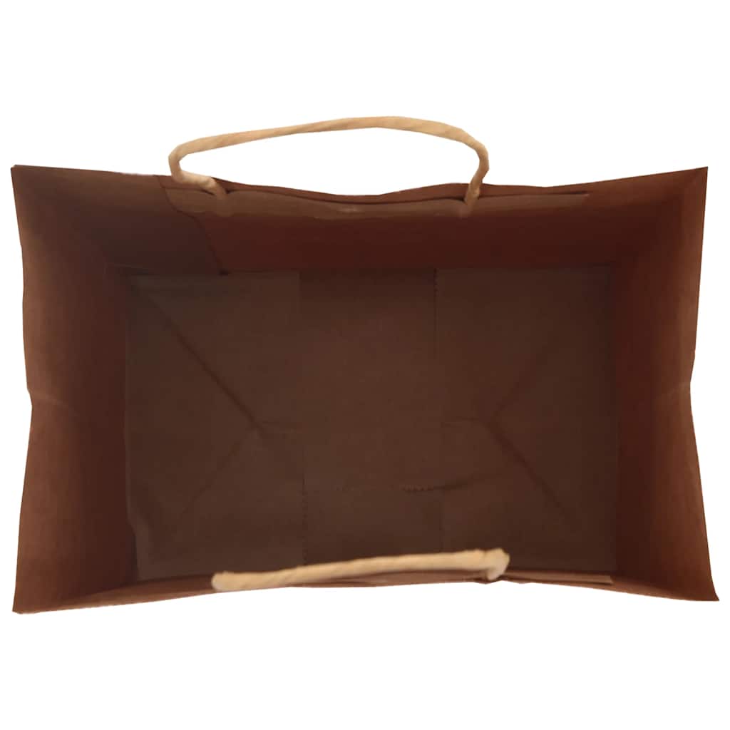 250 db zöld papírzacskók fogantyúkkal 32x22x24 cm 