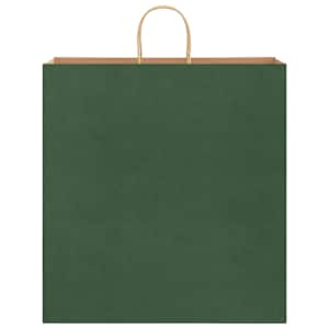 Papírové tašky 250 ks s uchy Zelená 45x17x48 cm - obrázek 5