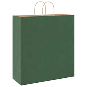 Papírové tašky 250 ks s uchy Zelená 45x17x48 cm - obrázek 7