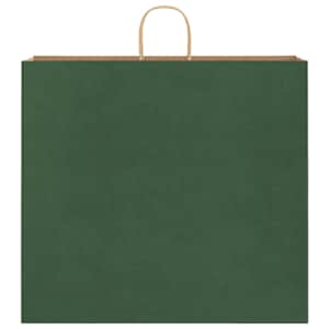 Papírové tašky 250 ks s uchy zelené 54x15x49 cm - obrázek 5