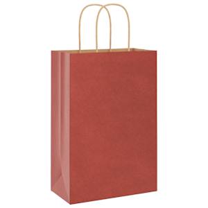 Papírové sáčky 250 ks s uchy červené 21x11x31 cm - obrázek 4