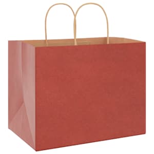 Papírové sáčky 250 ks s uchy červené 32x22x24 cm - obrázek 4