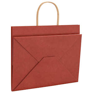 Papírové sáčky 250 ks s uchy červené 32x22x24 cm - obrázek 9