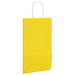 Papírové tašky 50 ks s uchy Žlutá 21x11x36 cm - obrázek 9