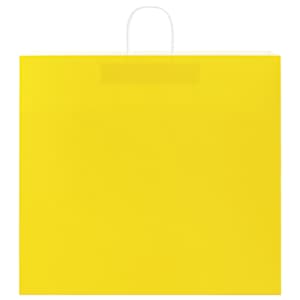 Papírové tašky 50 ks s uchy Žlutá 54x15x49 cm - obrázek 5