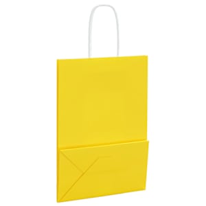 Papírové sáčky 250 ks s uchy žluté 15x8x21 cm - obrázek 9