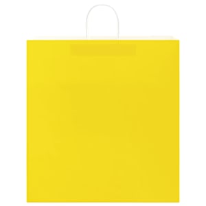 Papírové tašky 250 ks s uchy Žlutá 45x17x48 cm - obrázek 5