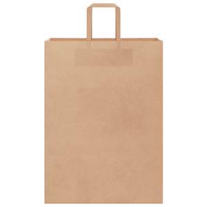 Papírové tašky 250 ks s uchy hnědé 32x17x44 cm - obrázek 5