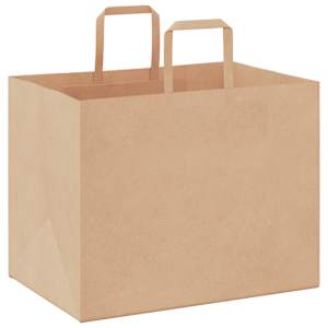 Papírové sáčky 250 ks s uchy hnědé 32x22x24 cm - obrázek 7