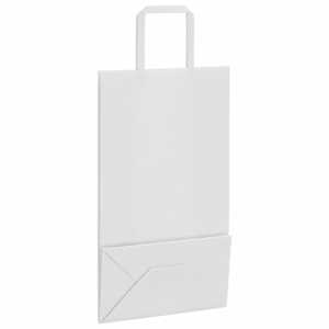 Papírové tašky 50 ks s uchy bílé 21x11x36 cm - obrázek 9