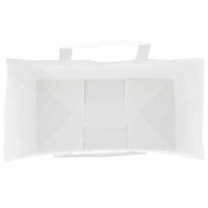Papírové tašky 250 ks s uchy bílé 32x17x25 cm - obrázek 8
