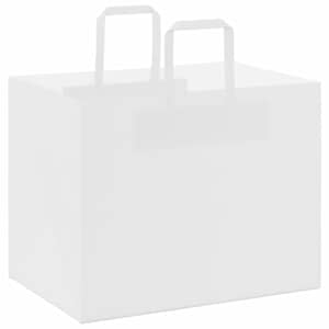 Papírové sáčky 250 ks s uchy bílé 32x22x24 cm - obrázek 7