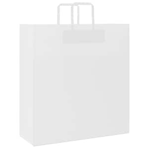 Papírové tašky 250 ks s uchy bílé 45x17x48 cm - obrázek 3