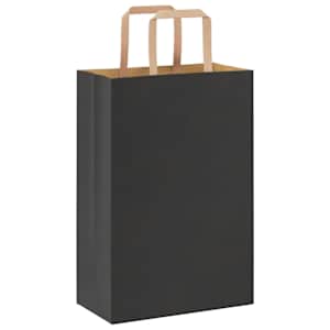 Papírové sáčky 250 ks s uchy černé 21x11x31 cm - obrázek 7