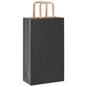 Papírové sáčky 250 ks s uchy černé 21x11x36 cm - obrázek 3