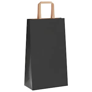 Papírové sáčky 250 ks s uchy černé 21x11x36 cm - obrázek 4