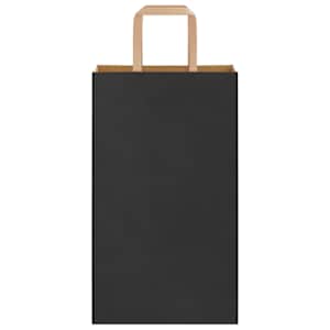 Papírové sáčky 250 ks s uchy černé 21x11x36 cm - obrázek 5