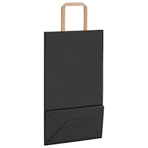 Papírové sáčky 250 ks s uchy černé 21x11x36 cm - obrázek 9