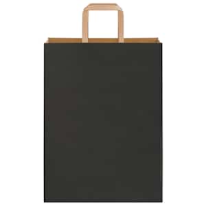 Papírové sáčky 250 ks s uchy černé 26x12x35 cm - obrázek 5