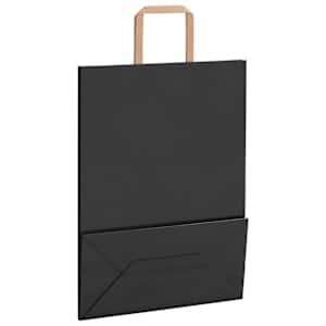 Papírové sáčky 250 ks s uchy černé 26x12x35 cm - obrázek 9