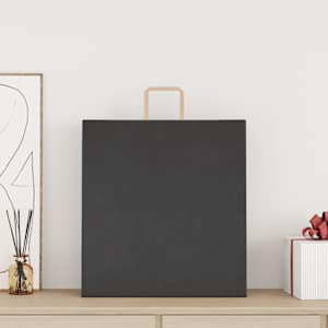 Papírové sáčky 250 ks s uchy černé 45x17x48 cm - obrázek 2