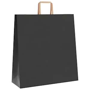 Papírové sáčky 250 ks s uchy černé 45x17x48 cm - obrázek 4