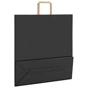 Papírové sáčky 250 ks s uchy černé 45x17x48 cm - obrázek 9