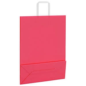 Papírové tašky 50 ks s uchy růžové 32x12x42 cm - obrázek 9