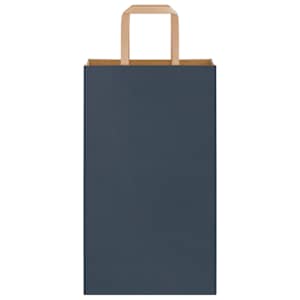 Papírové tašky 50 ks s uchy Modrá 21x11x36 cm - obrázek 5