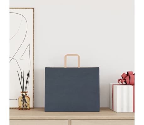 vidaXL Paper Bags 50 pcs with Handles Blue 32x22x28 cm