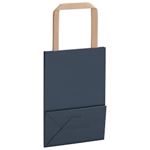 Papírové tašky 250 ks s uchy Modrá 15x8x21 cm - obrázek 9
