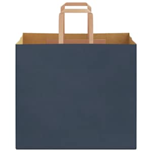 Papírové tašky 250 ks s uchy Modrá 32x22x28 cm - obrázek 5