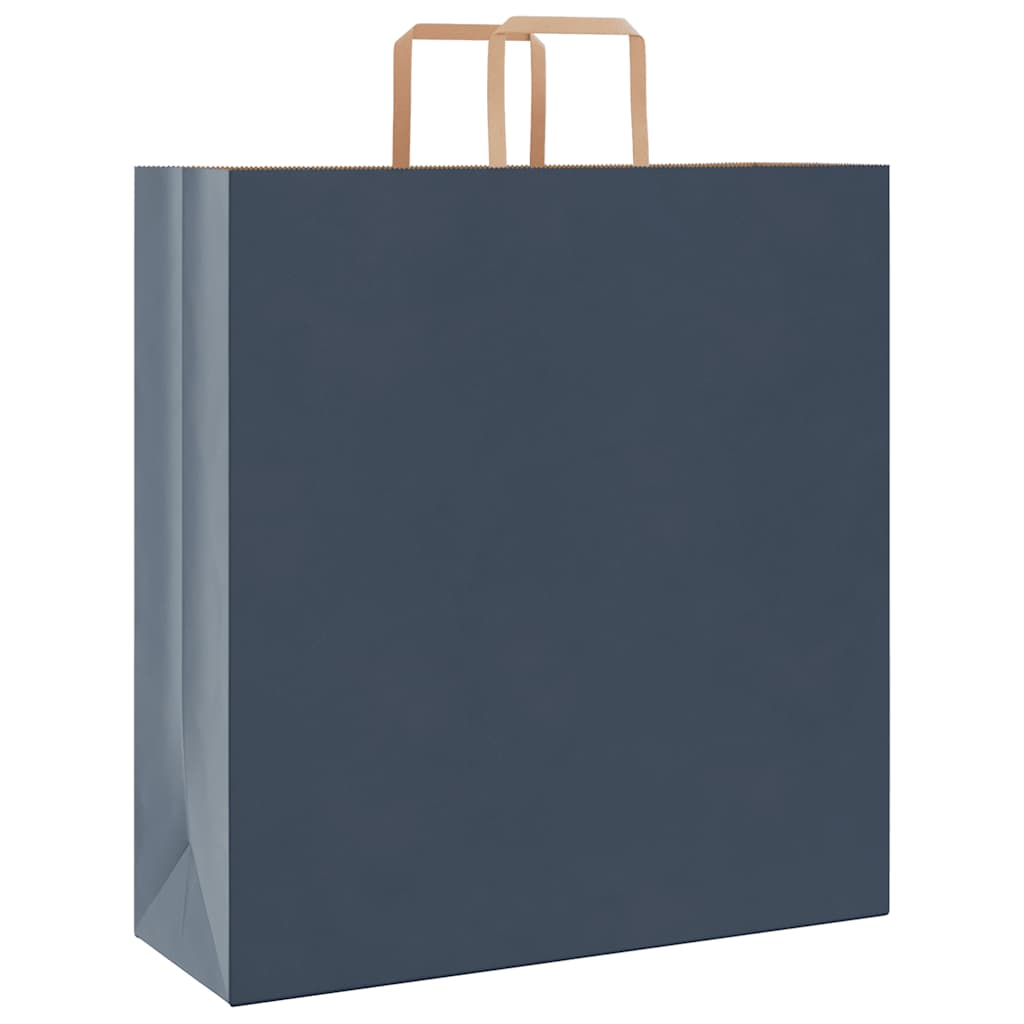 Thumbnail - vidaXL Papiertragetaschen 250 Stk. mit Henkeln Blau 45x17x48 cm