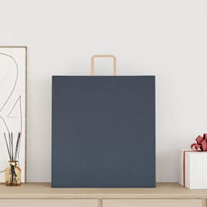 Papírové tašky 250 ks s uchy Modrá 45x17x48 cm - obrázek 2
